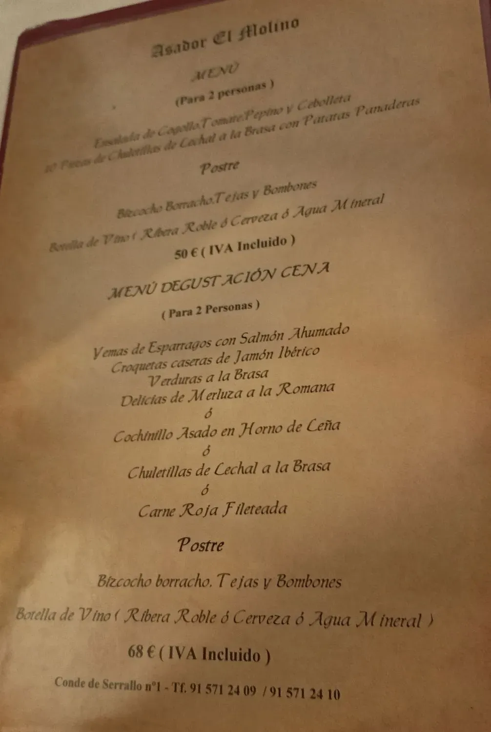 Menu 2