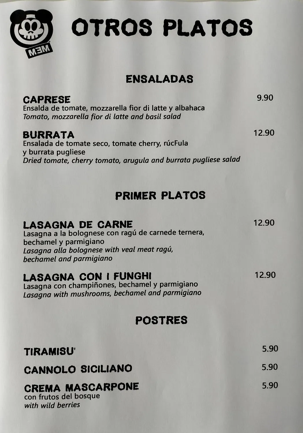 Menu 2