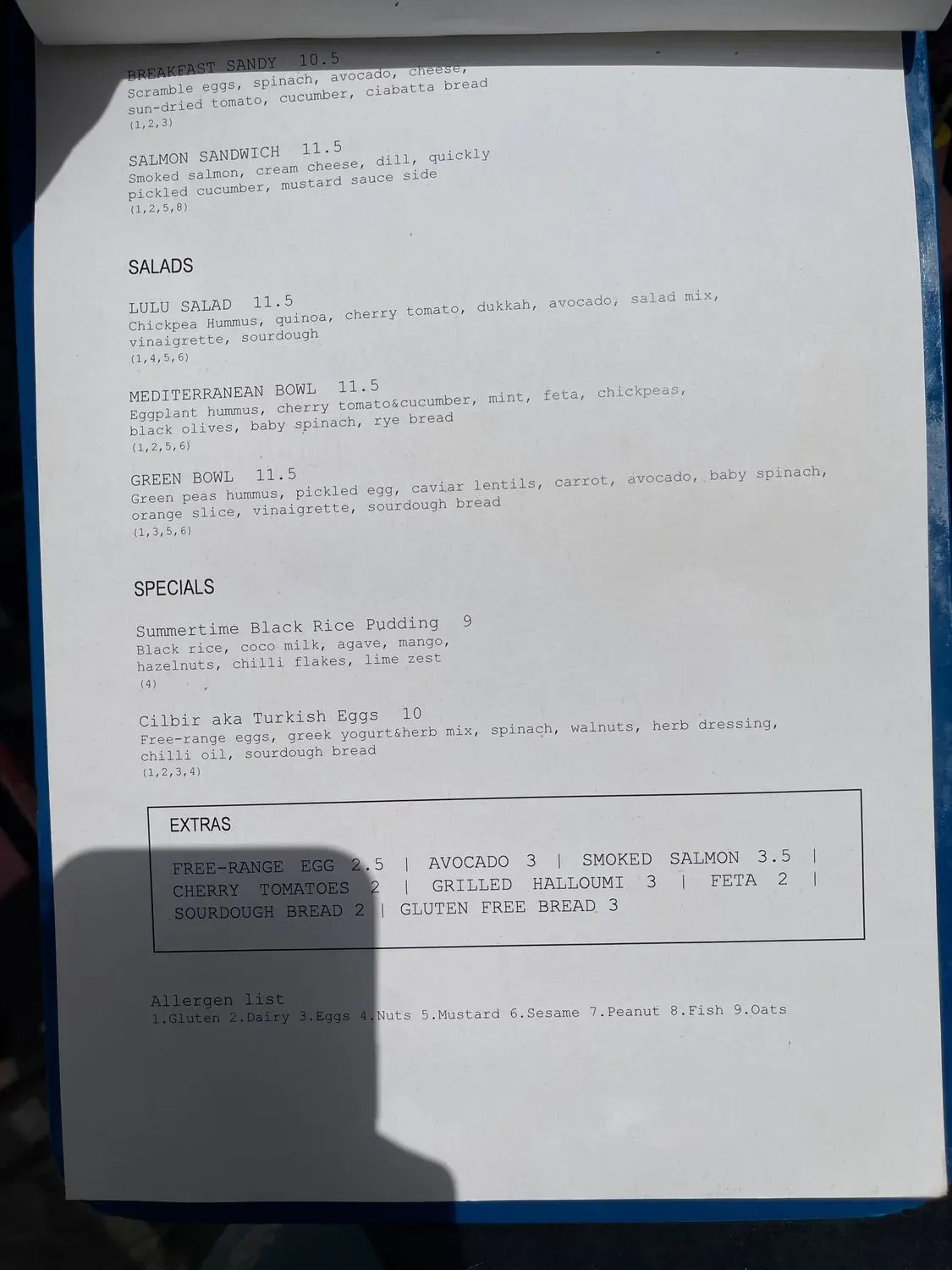 Menu 3