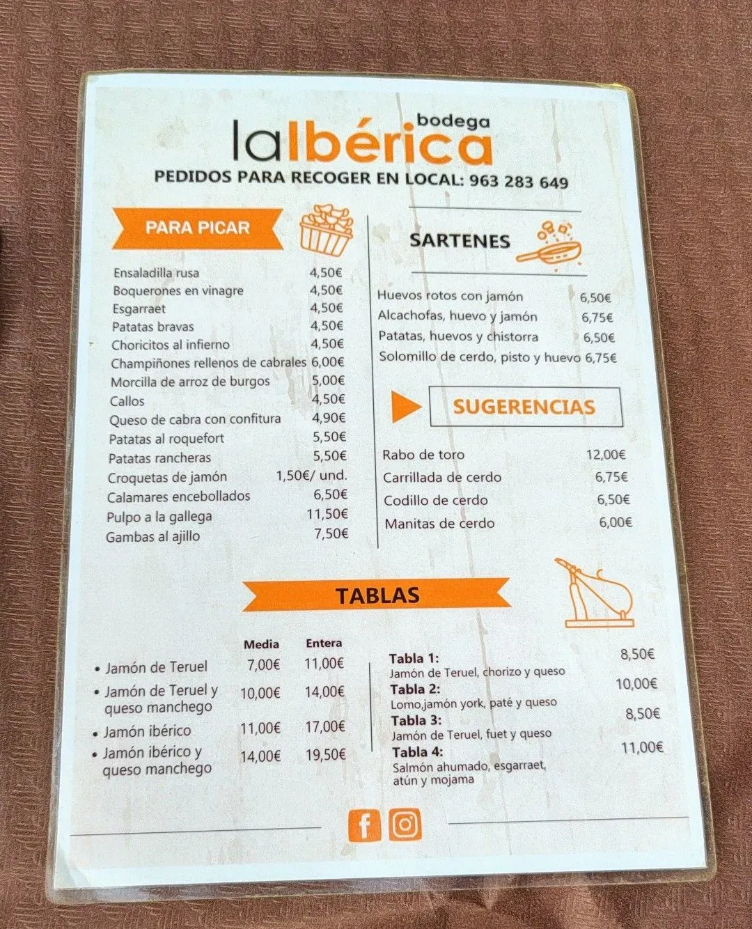 Menu 1