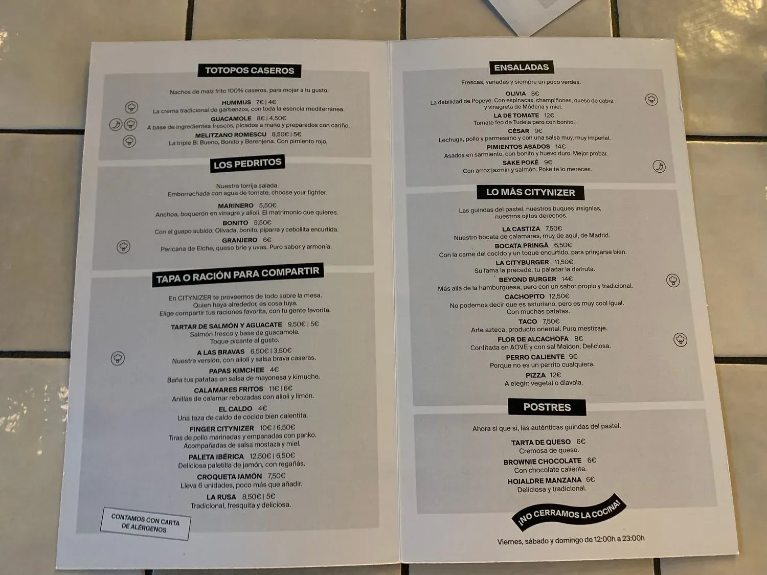 Menu 1