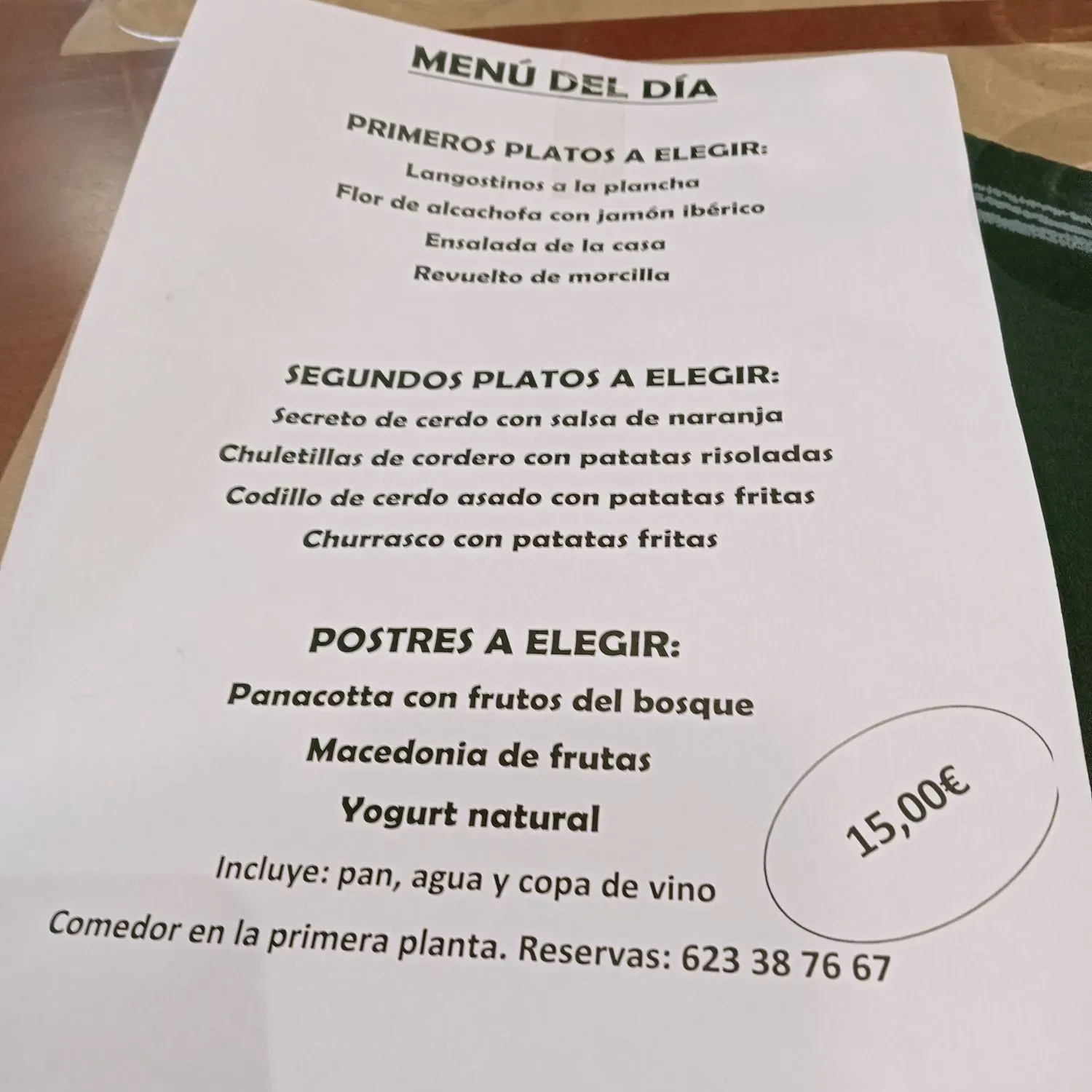 Menu 3