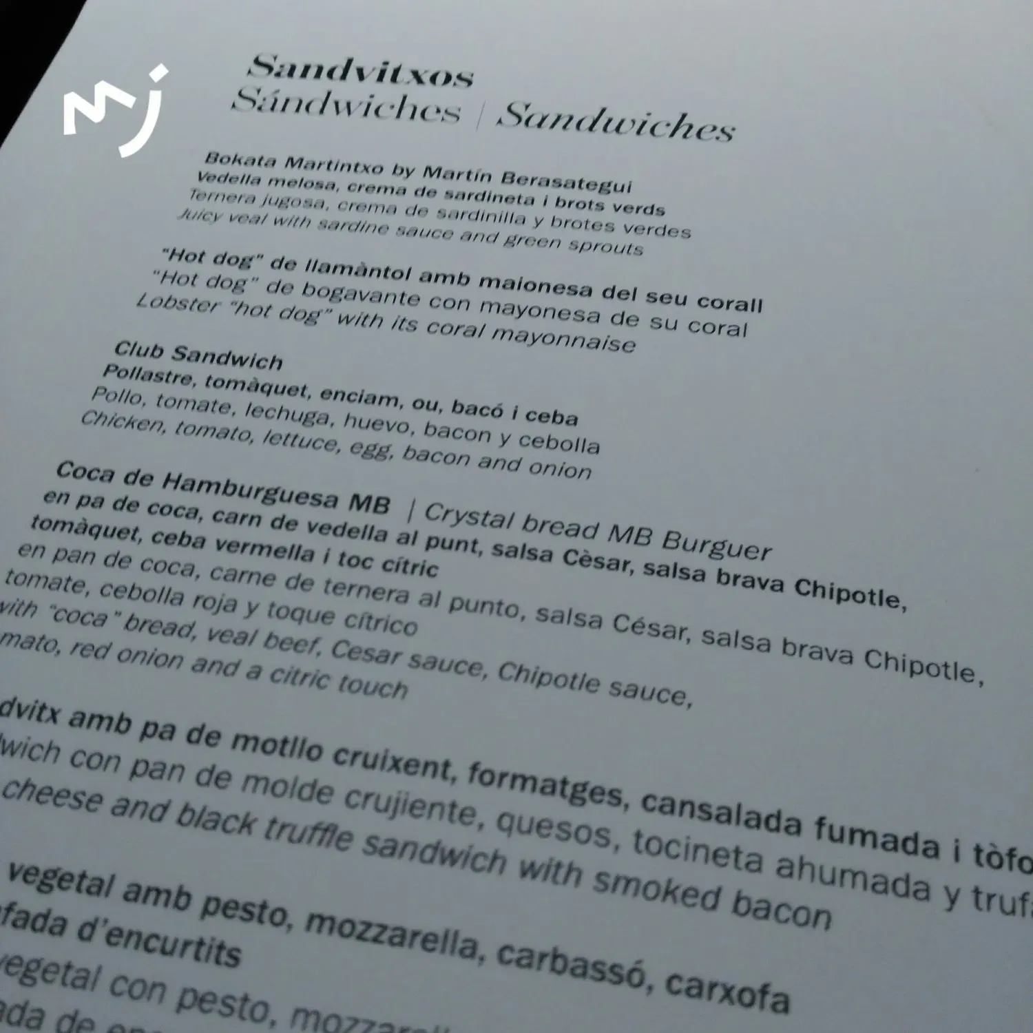 Menu 3