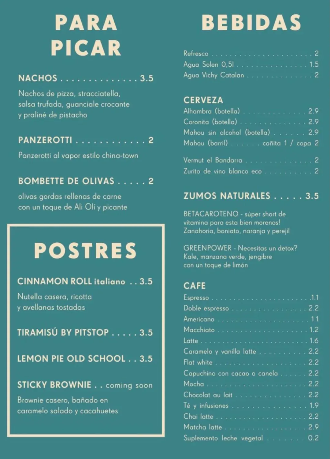 Menu 1