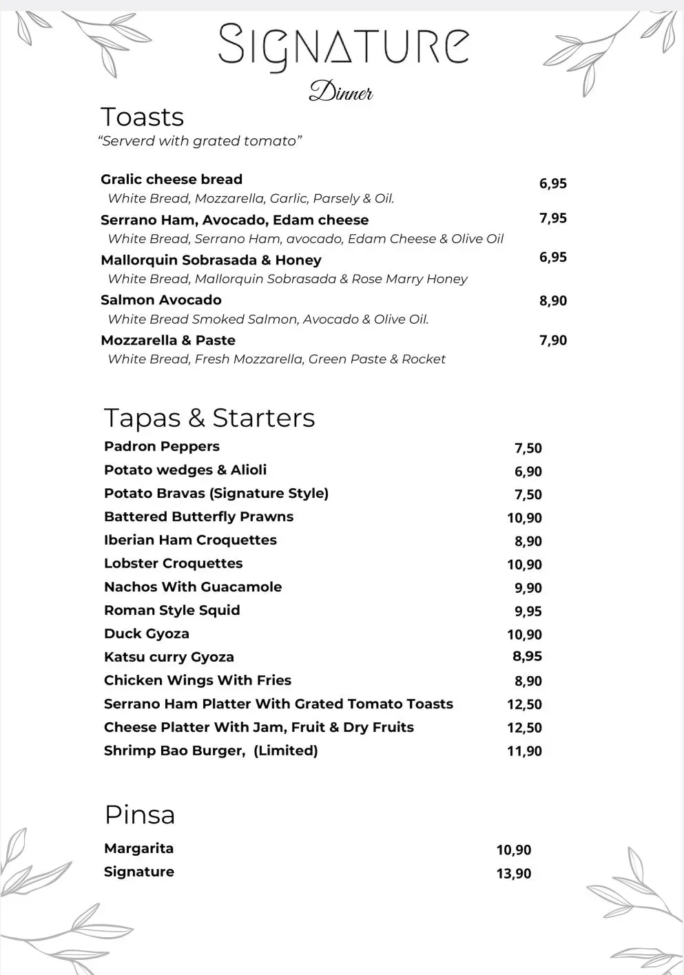 Menu 2