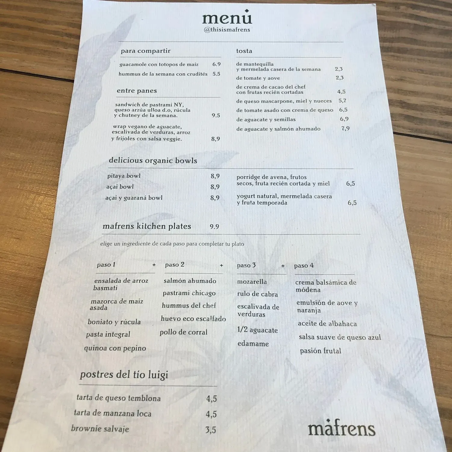 Menu 2