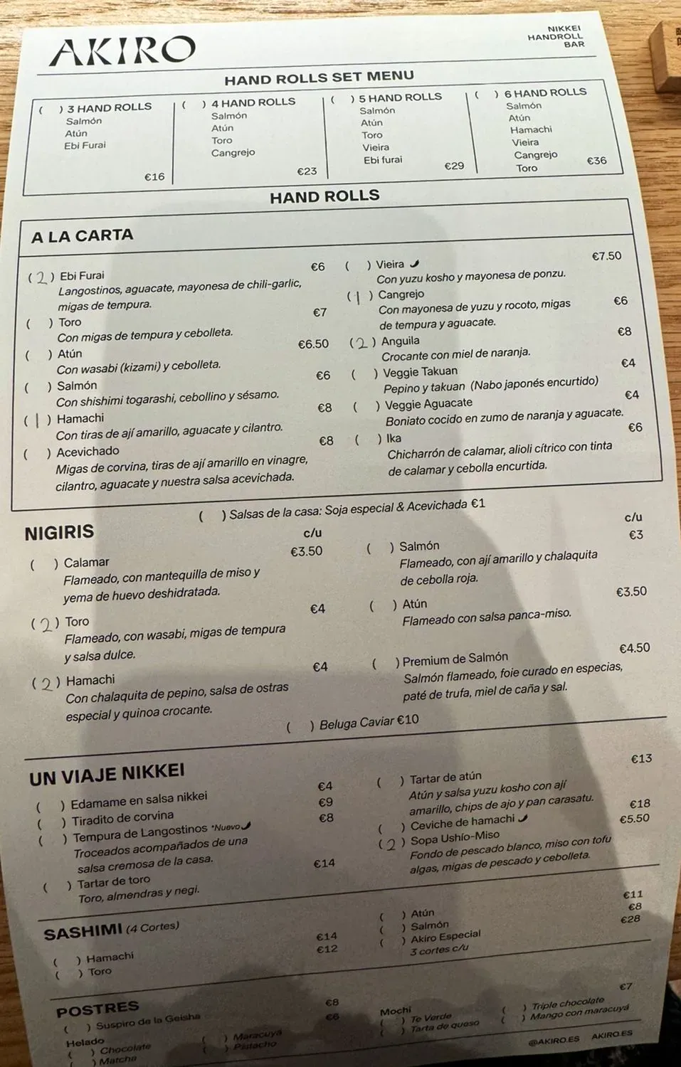 Menu 2