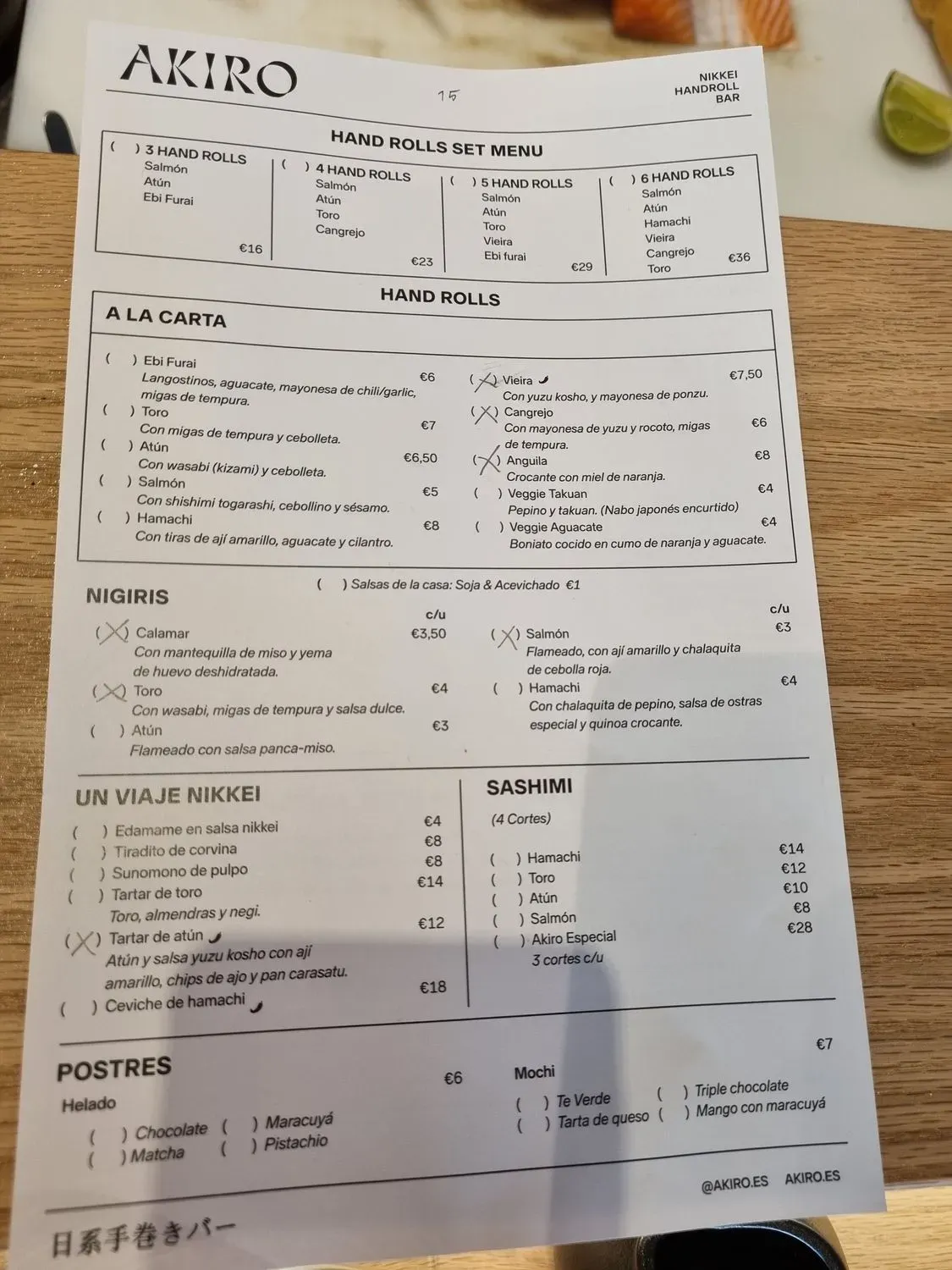 Menu 1