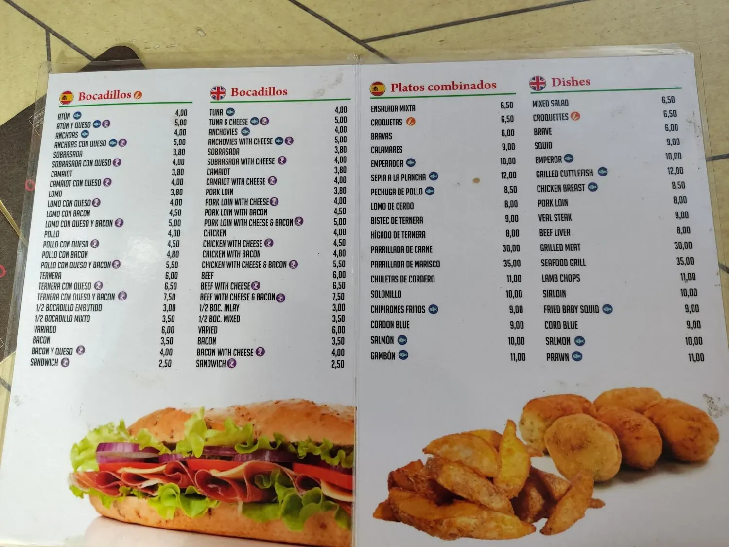 Menu 1