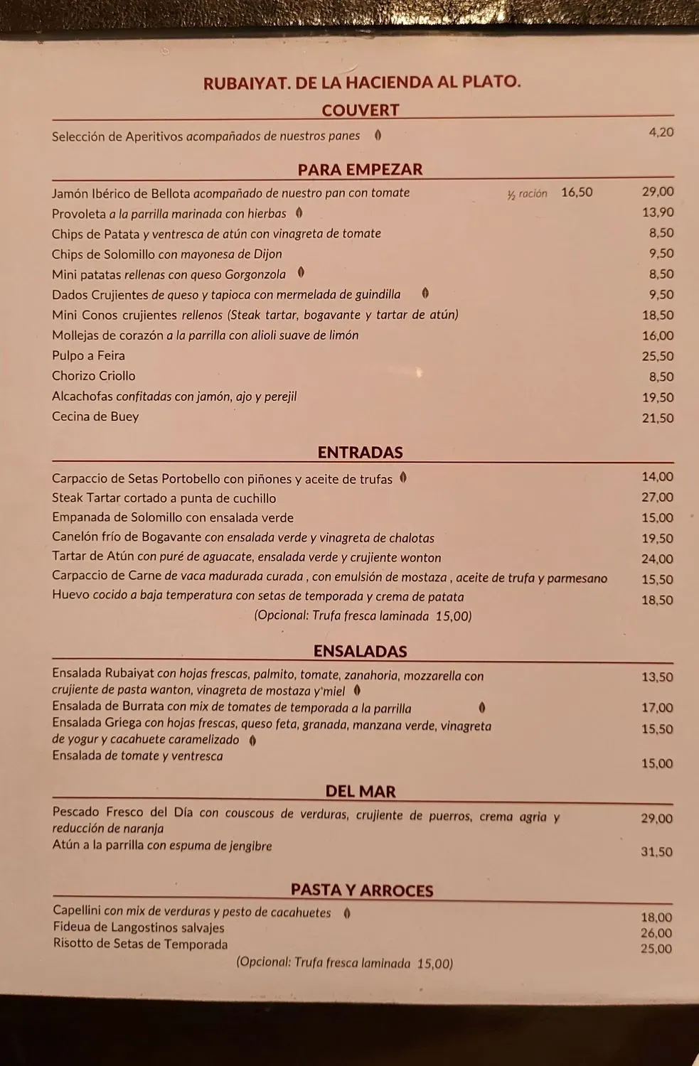 Menu 1