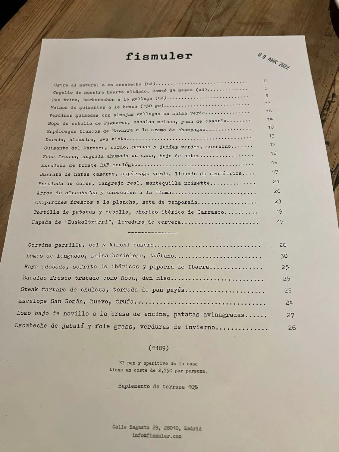 Menu 2