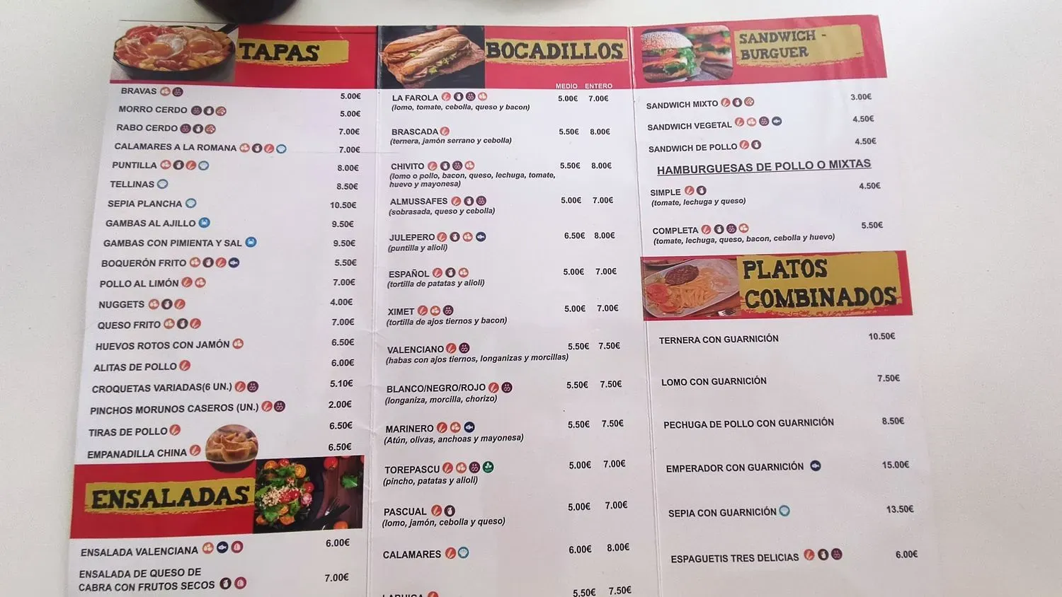 Menu 1