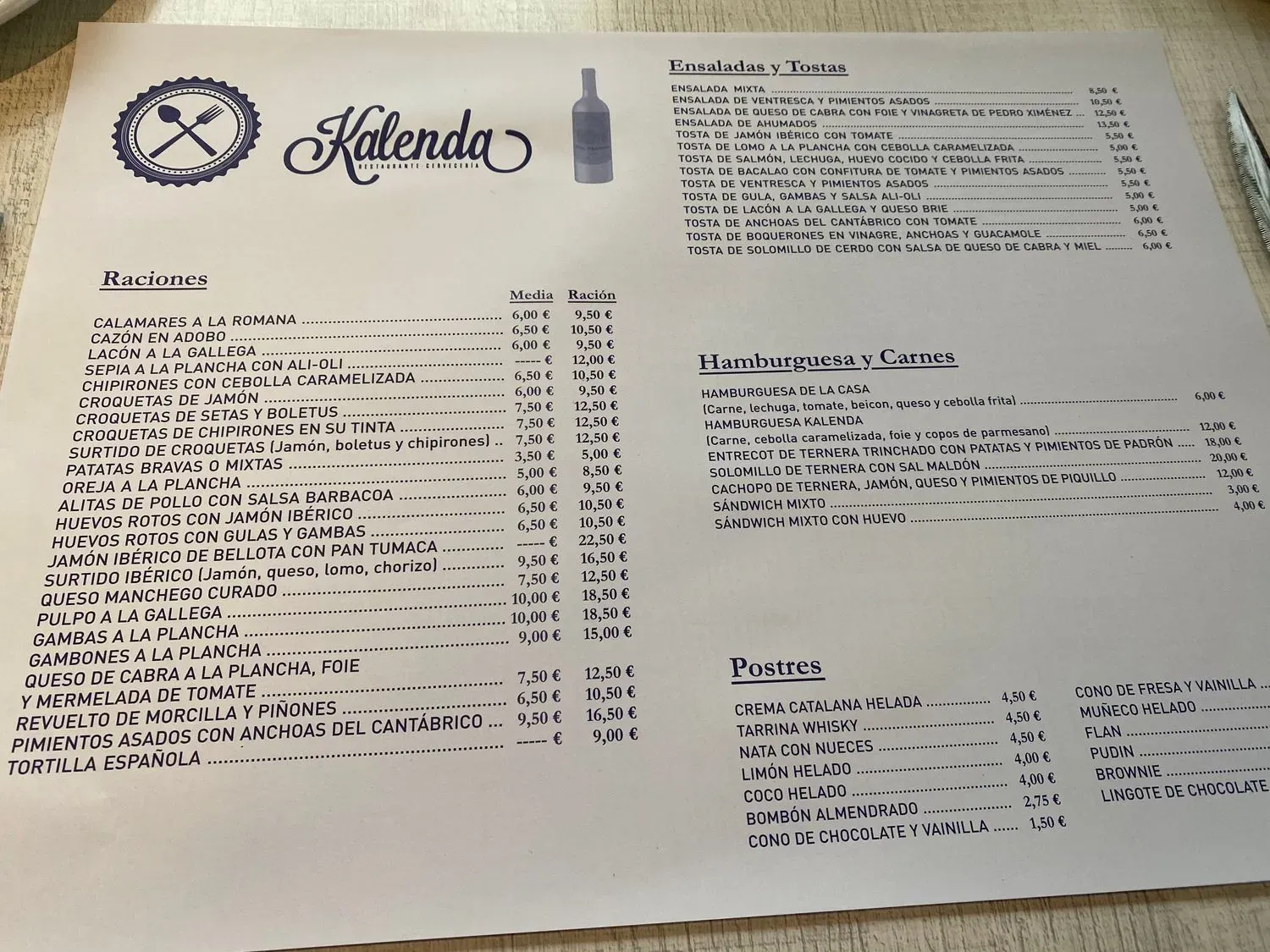 Menu 1