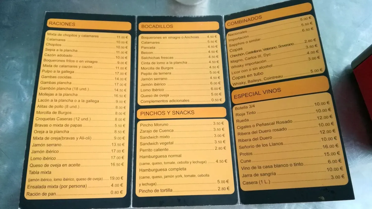 Menu 3