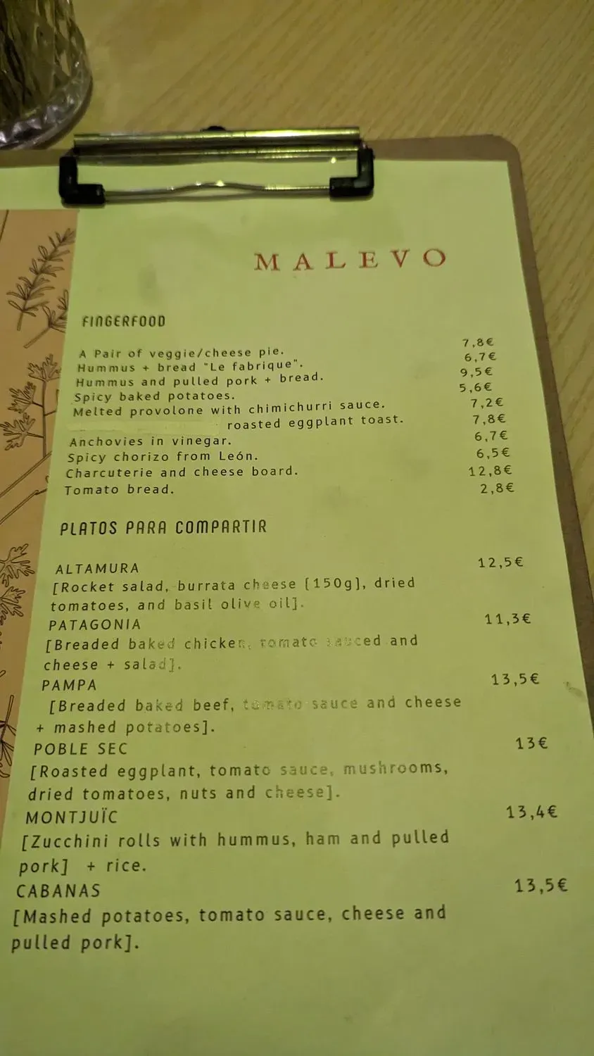 Menu 1