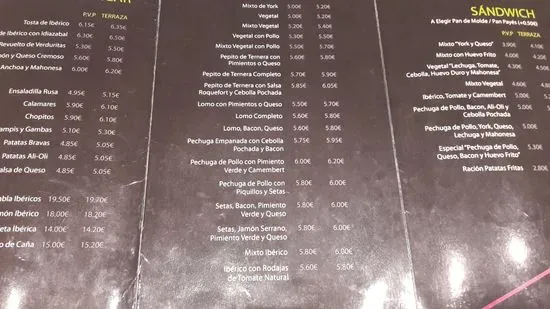 Menu 2