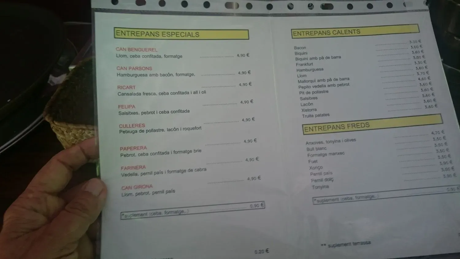 Menu 3