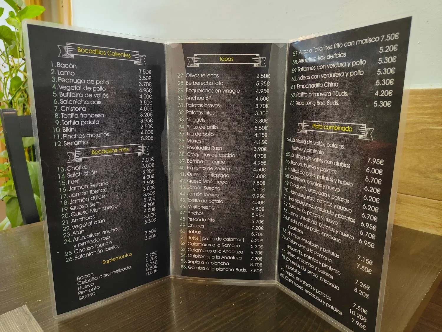 Menu 1