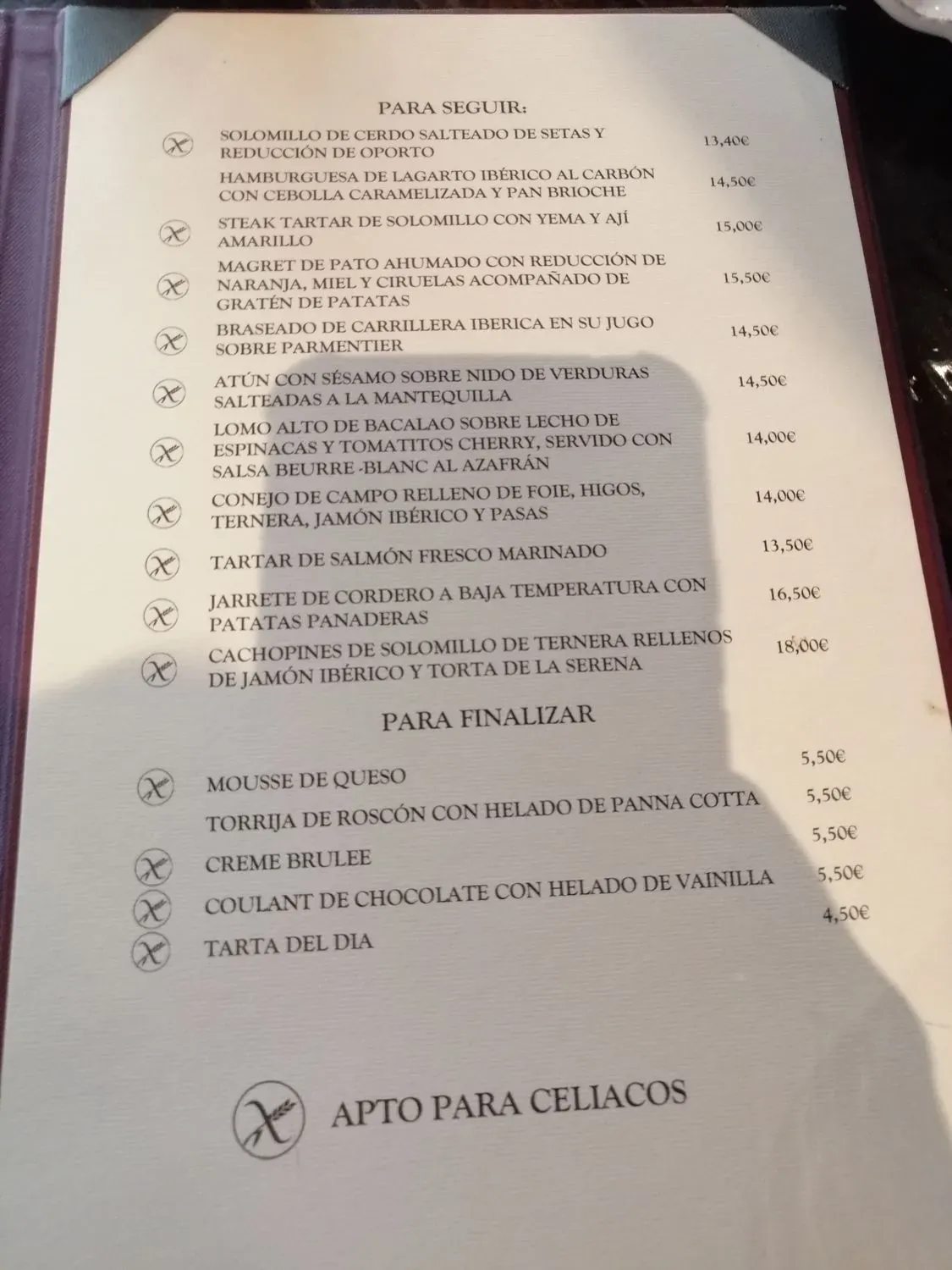 Menu 1