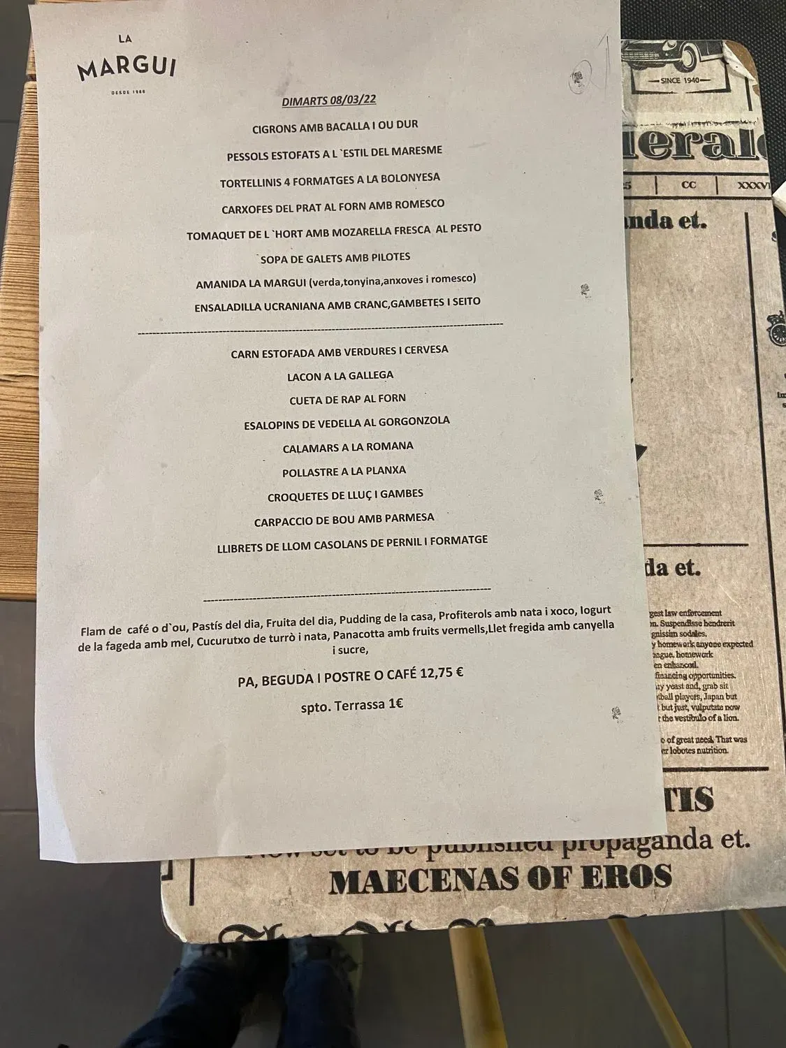 Menu 1