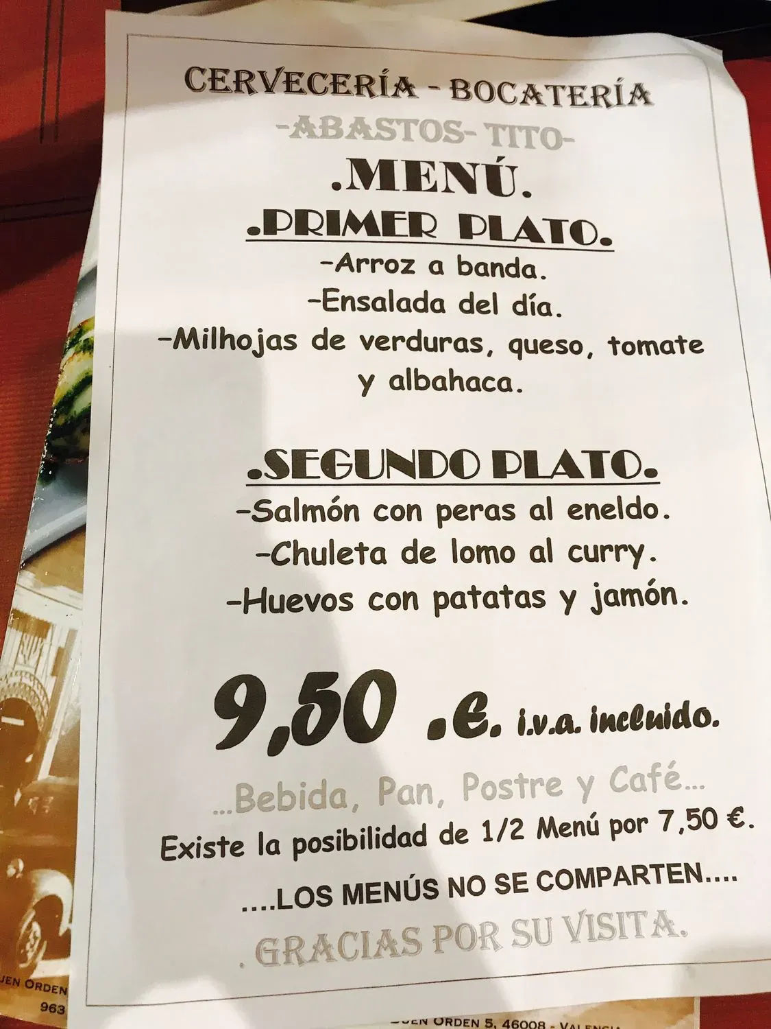 Menu 1