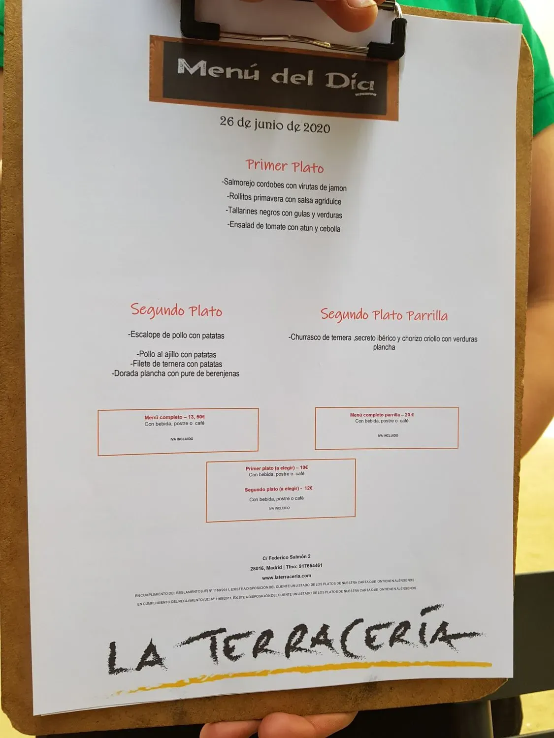 Menu 1