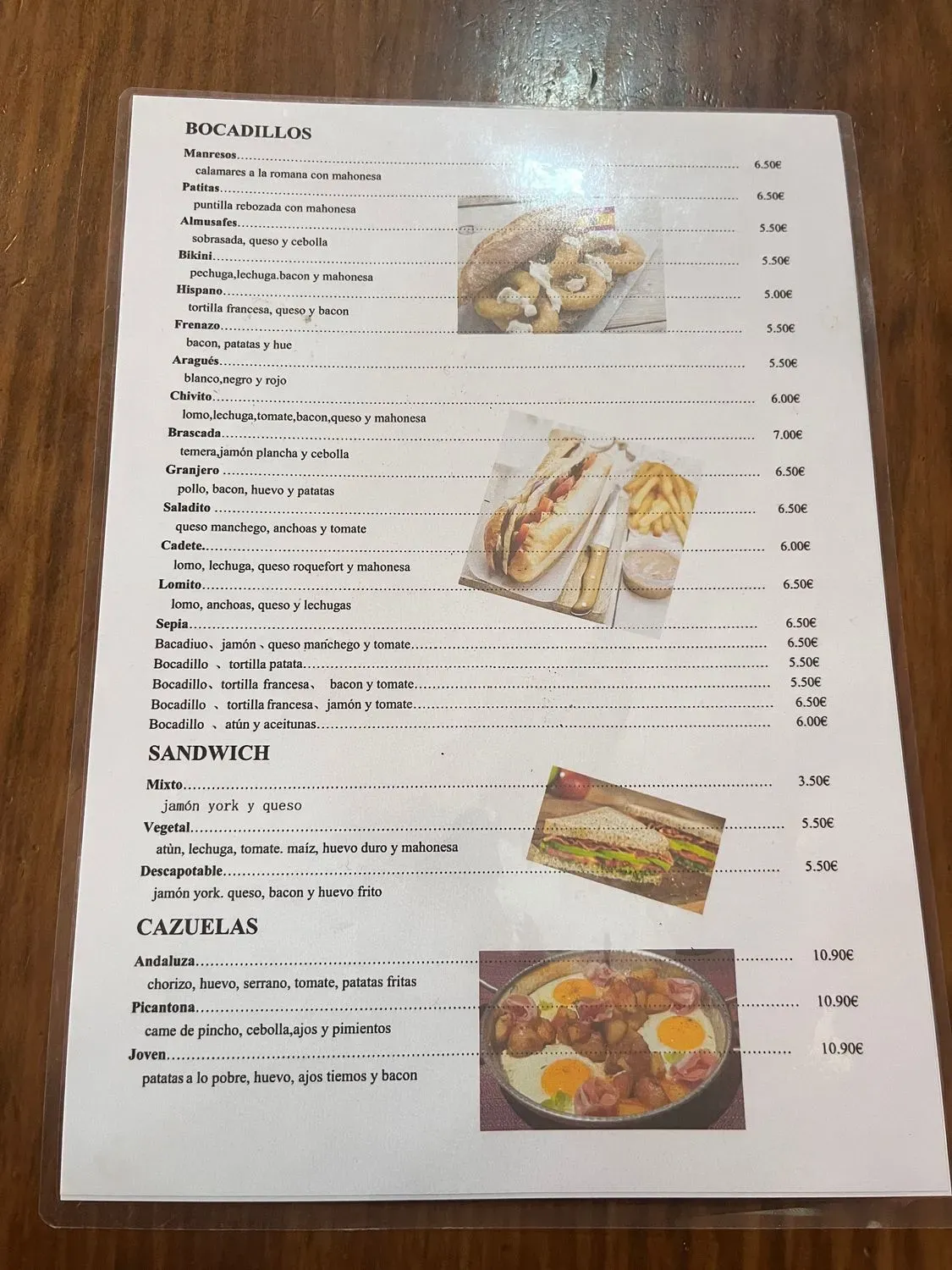 Menu 1