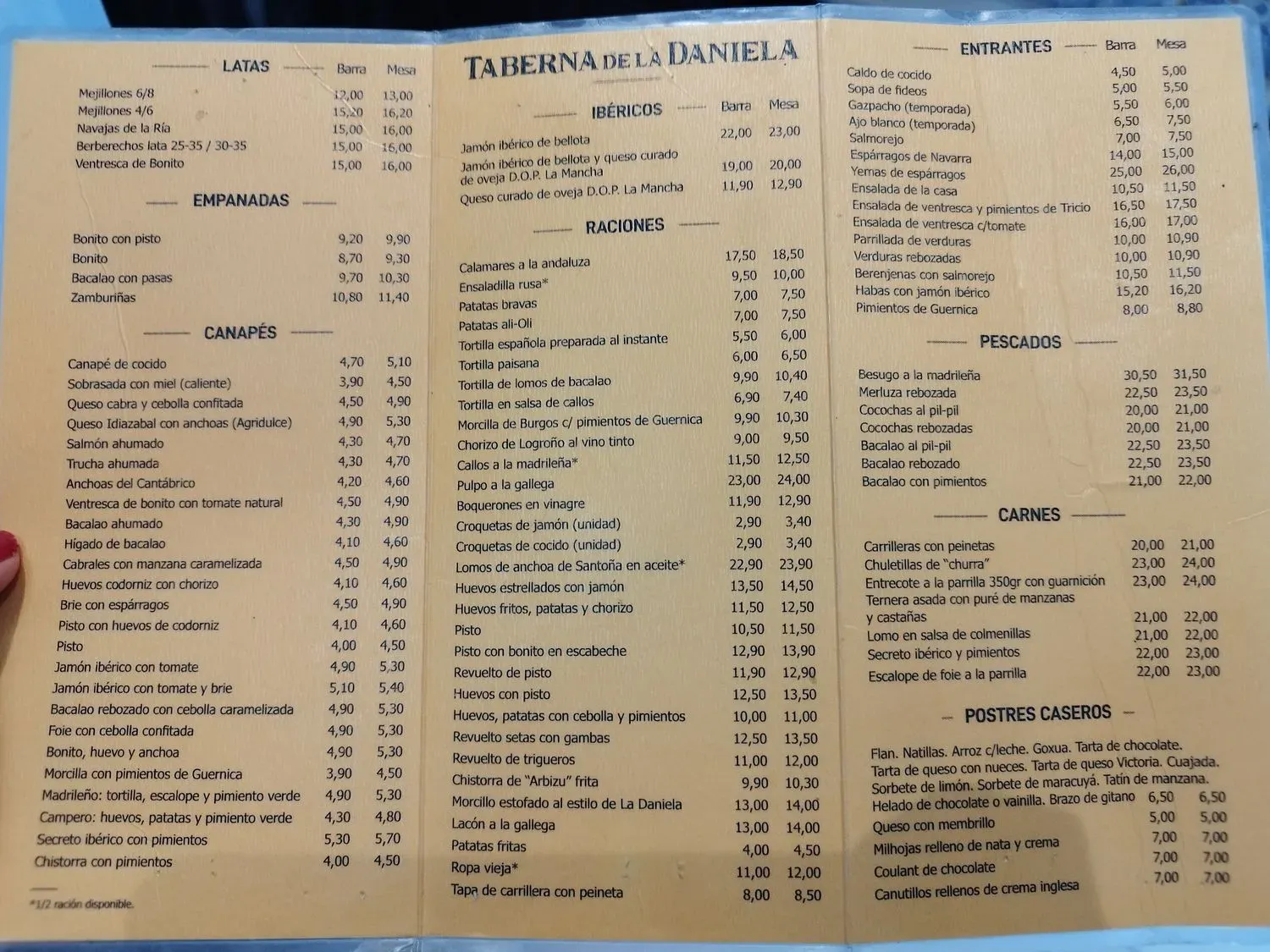 Menu 1