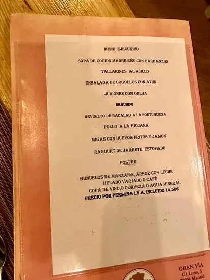 Menu 2