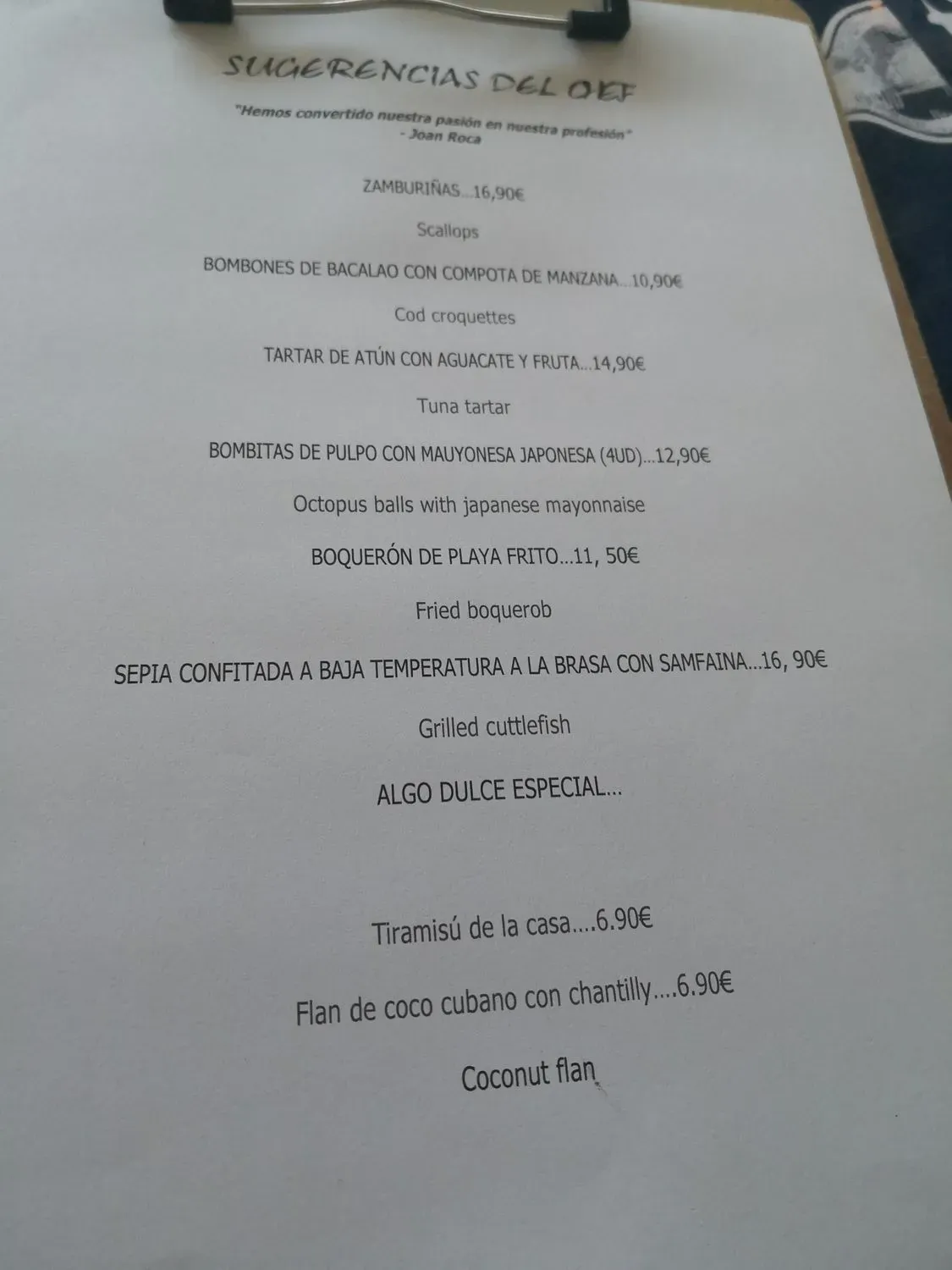 Menu 2