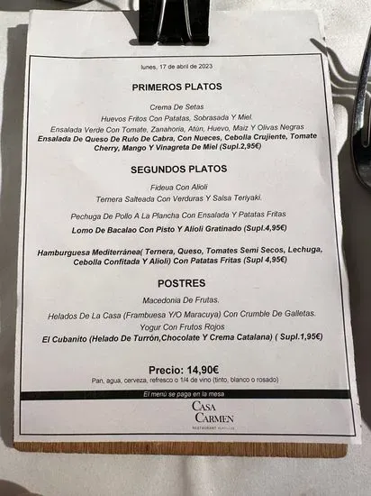 Menu 3