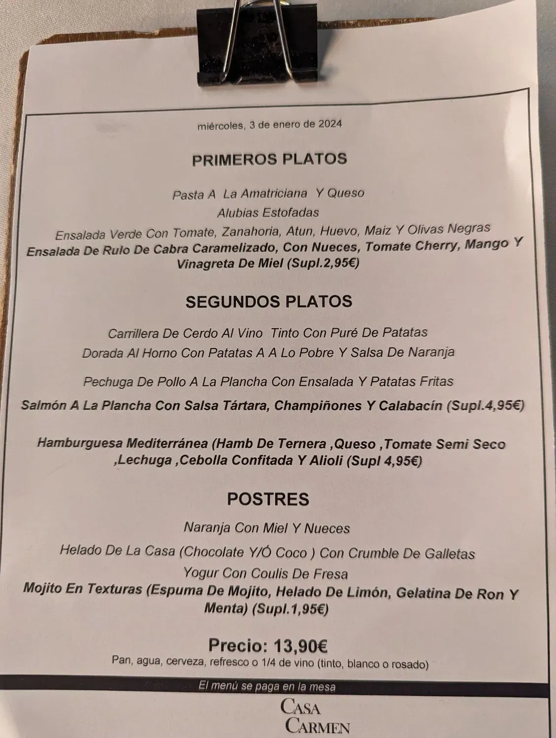 Menu 2