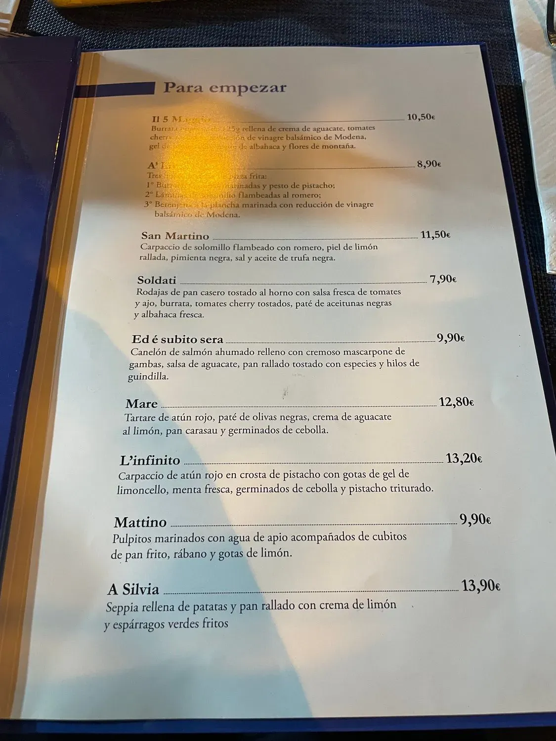 Menu 3