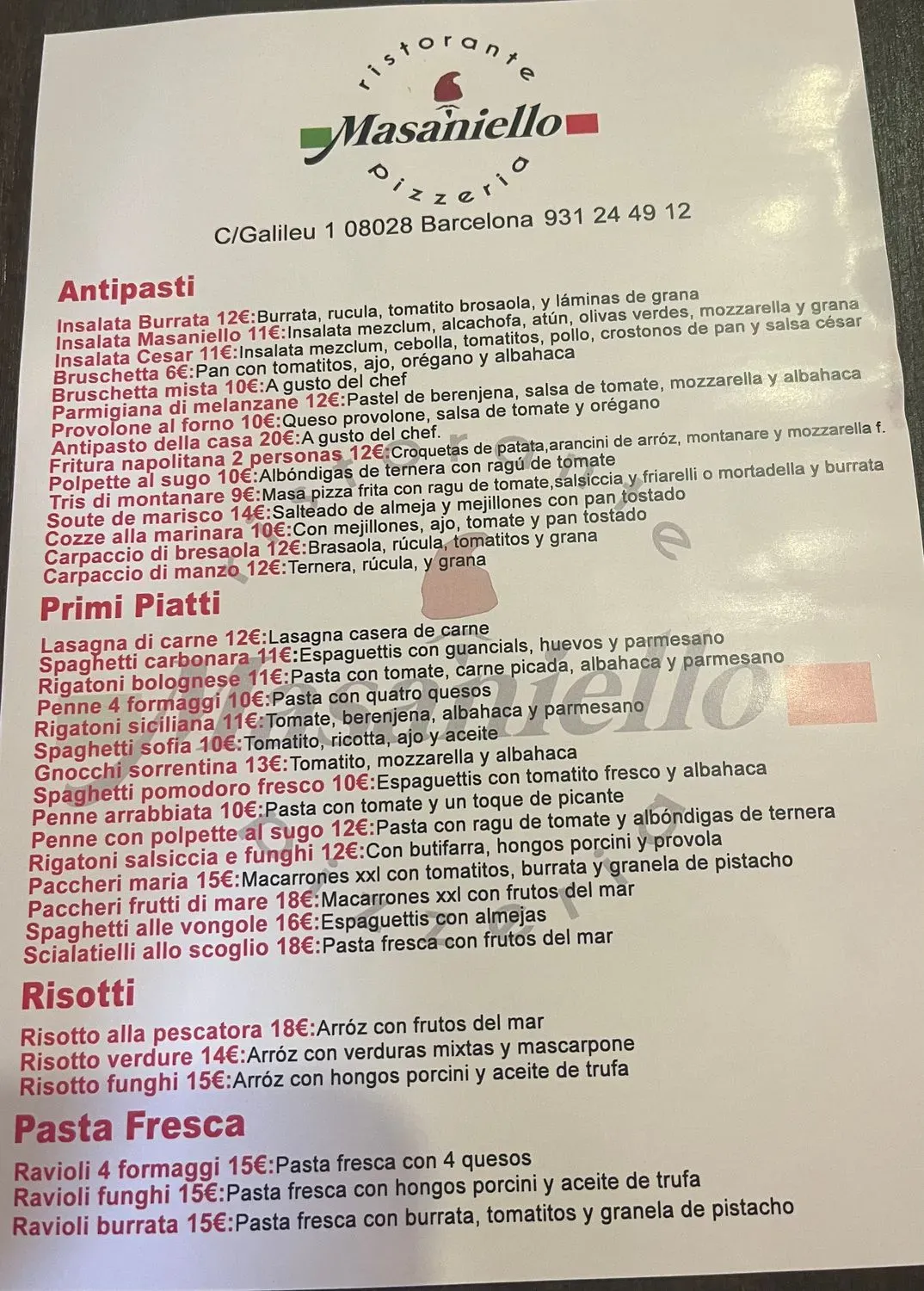 Menu 1