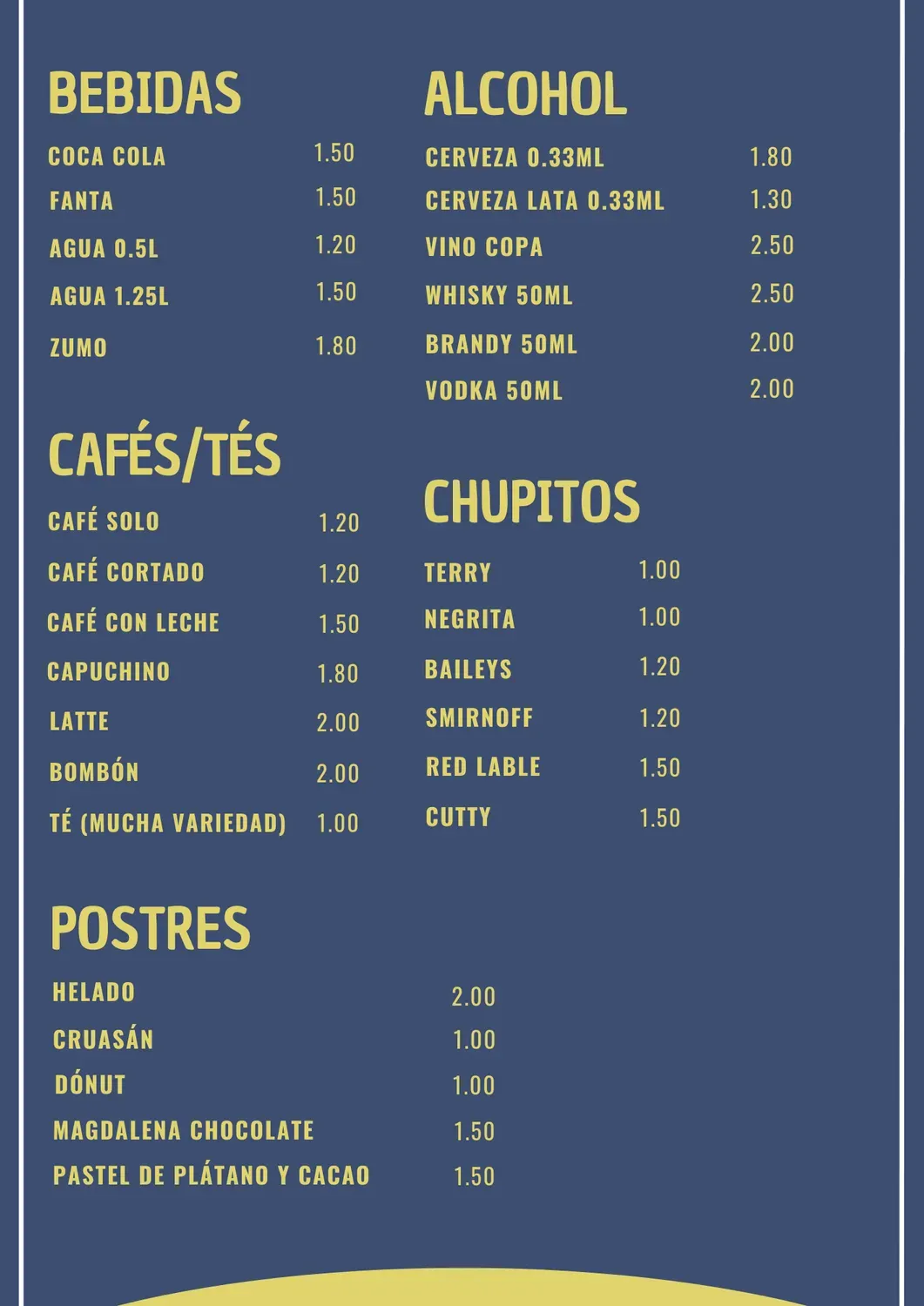 Menu 2