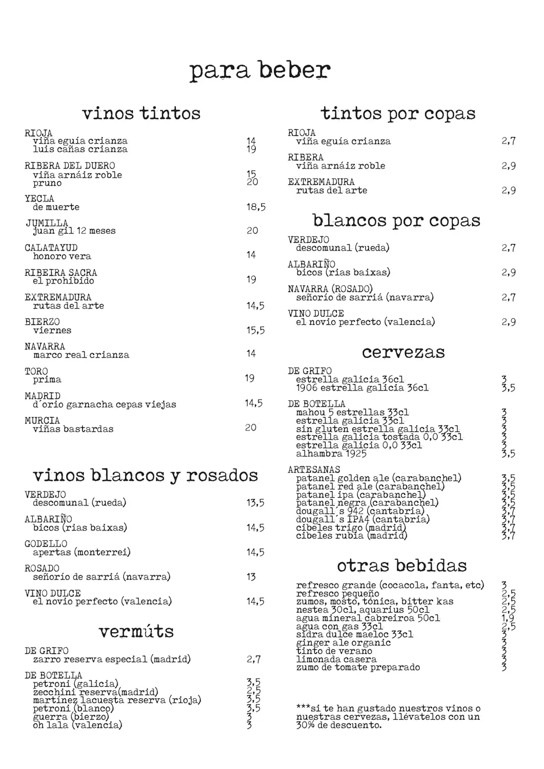 Menu 1