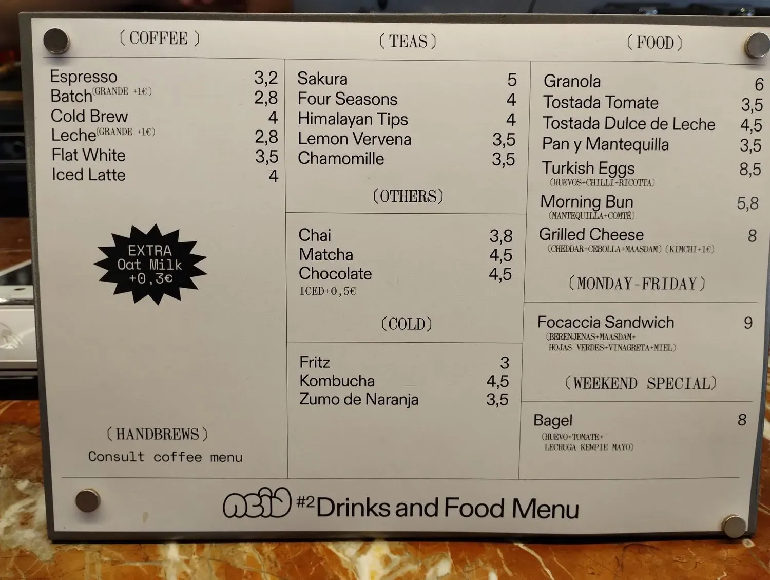 Menu 2