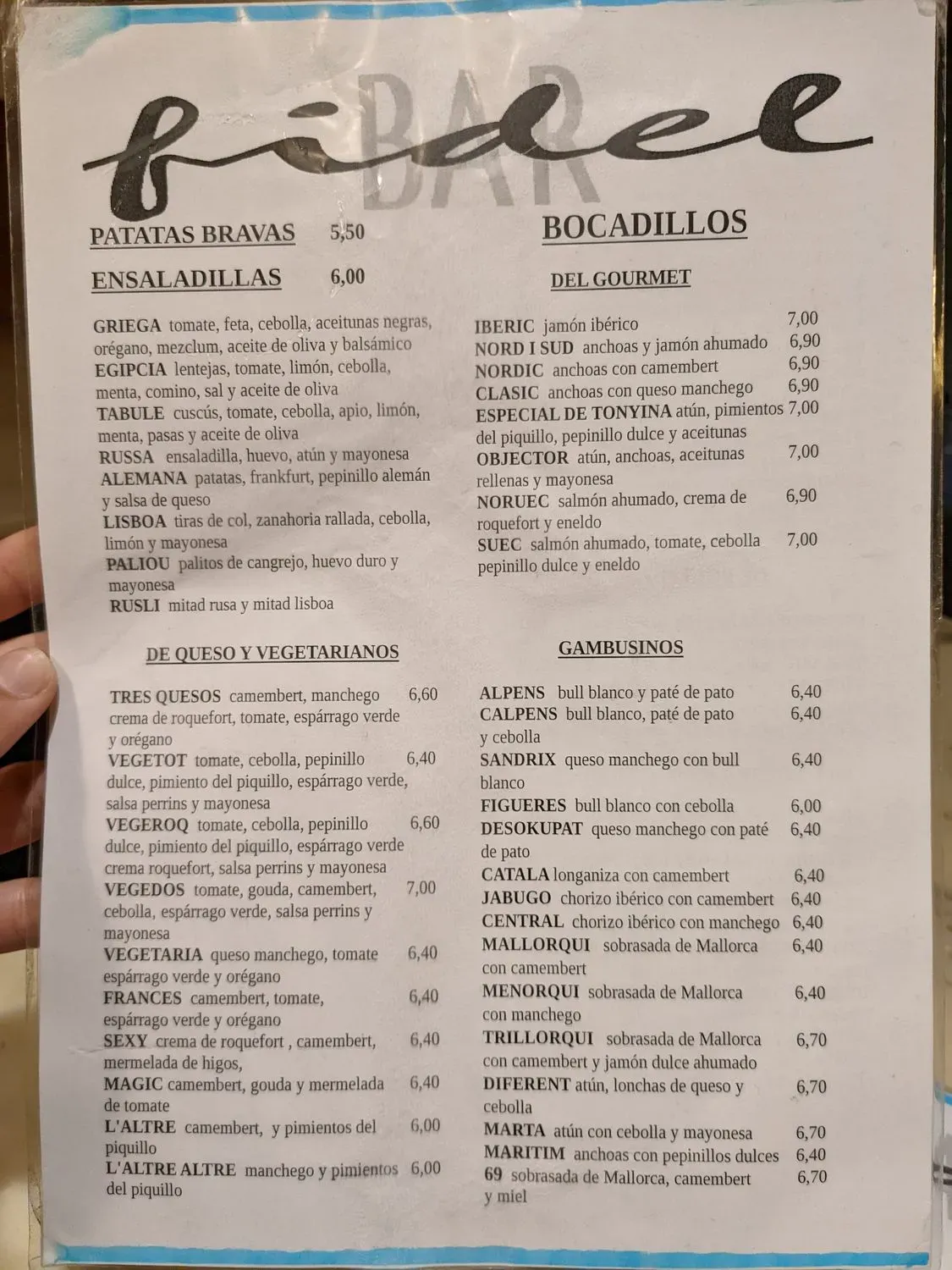 Menu 2