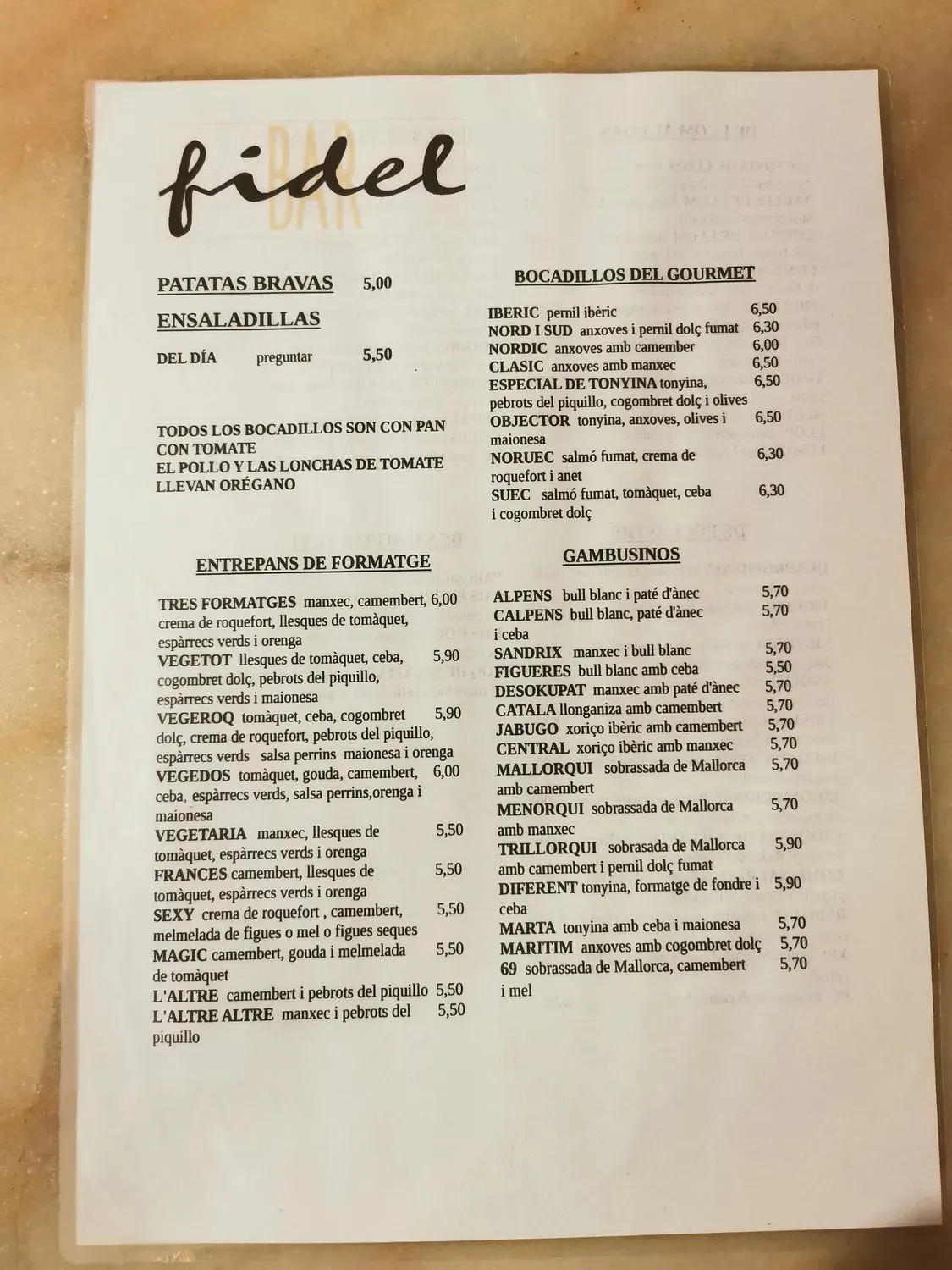 Menu 3