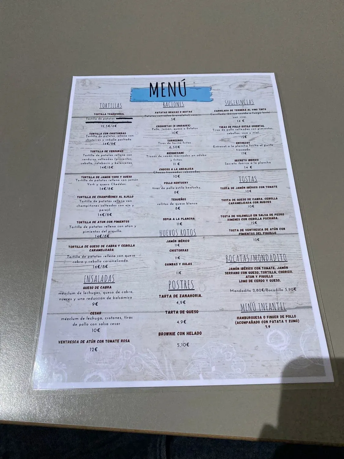 Menu 3