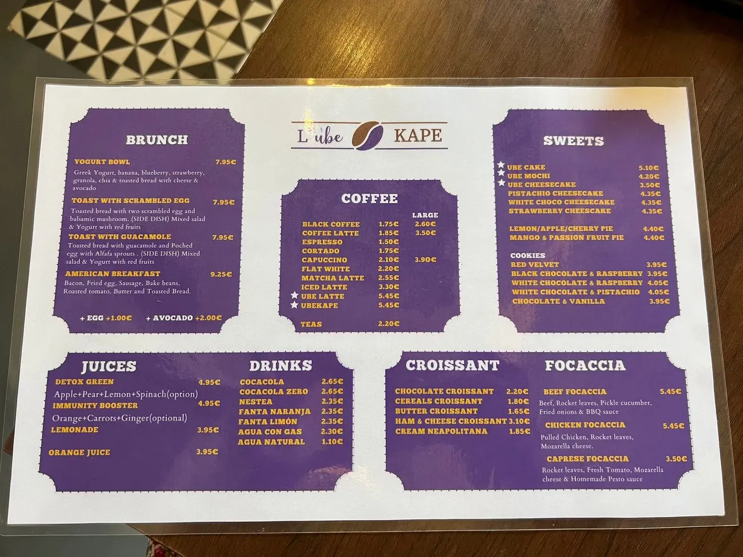 Menu 1