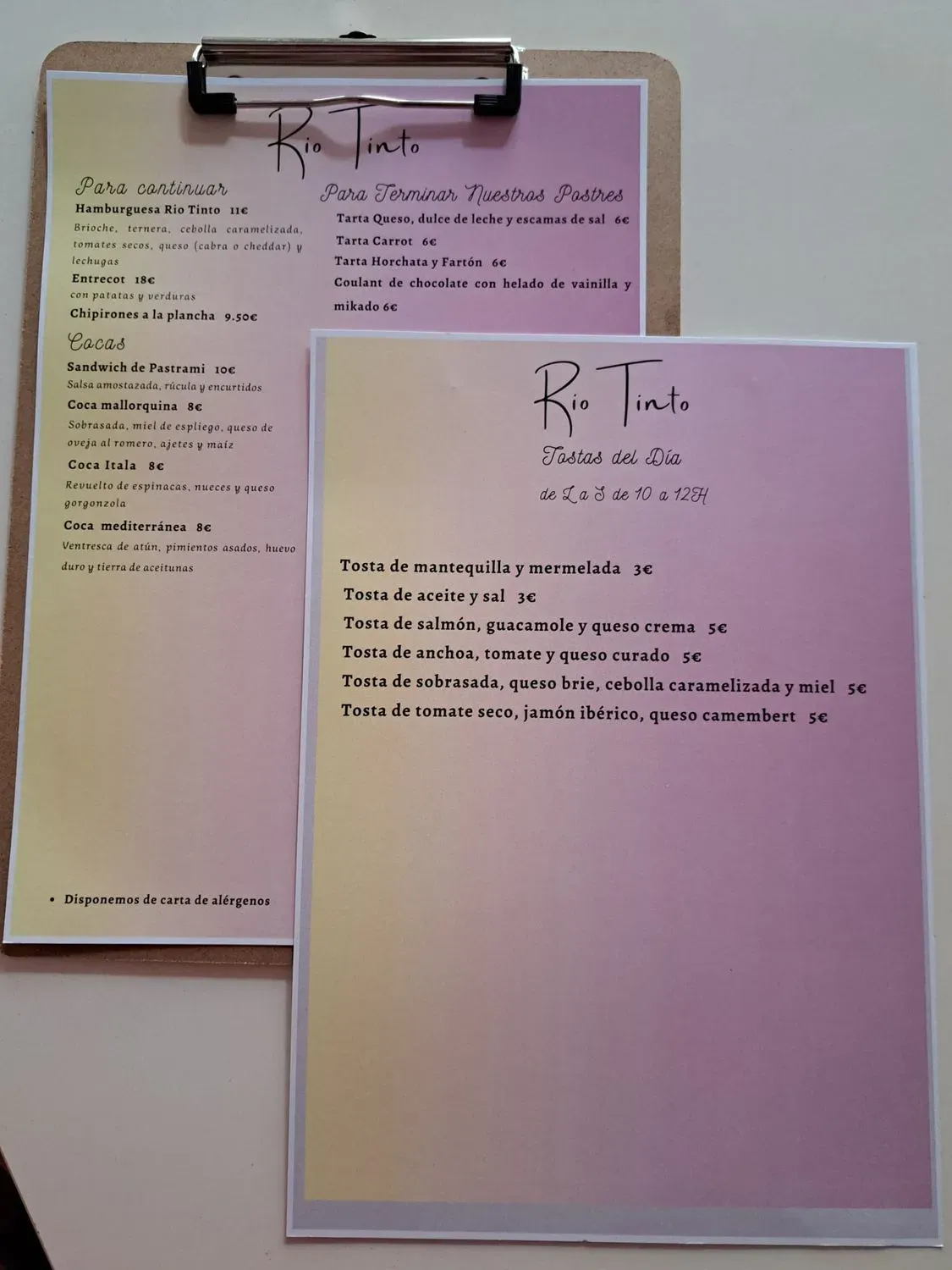 Menu 1