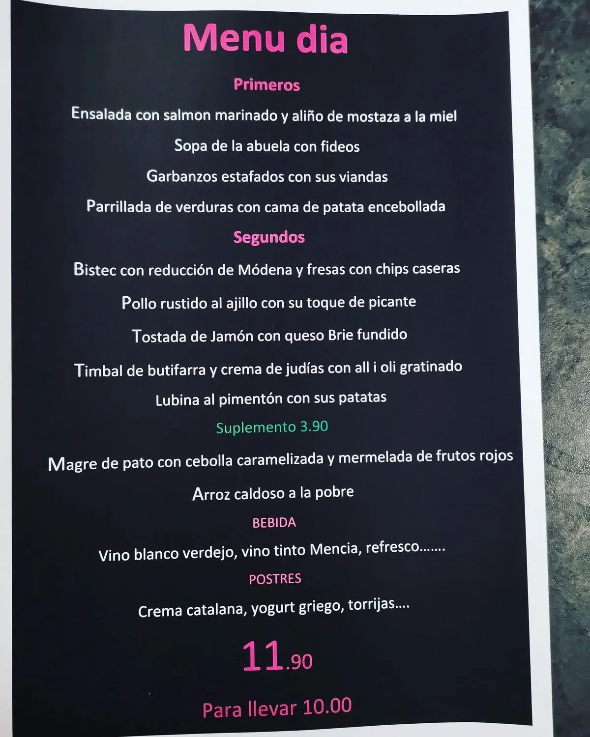 Menu 2