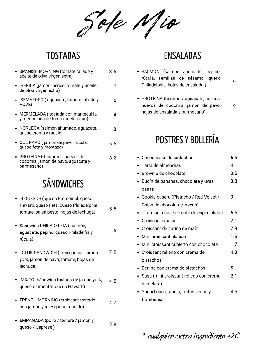 Menu 2