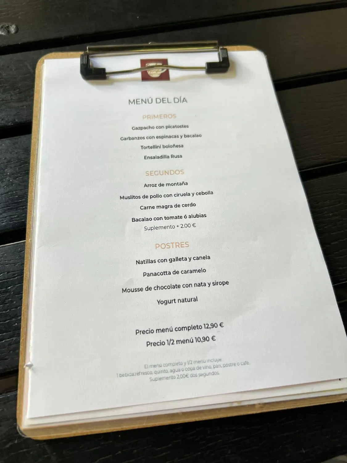 Menu 1