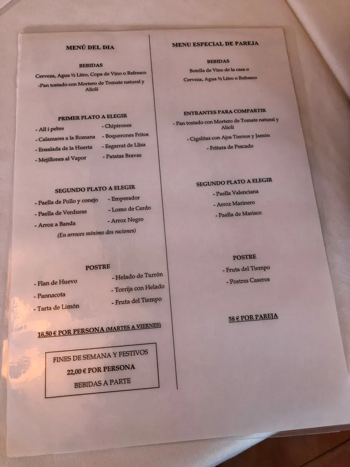 Menu 2