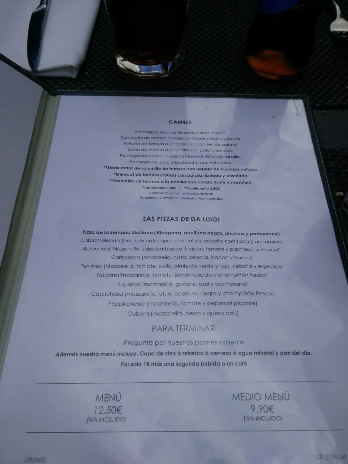 Menu 1