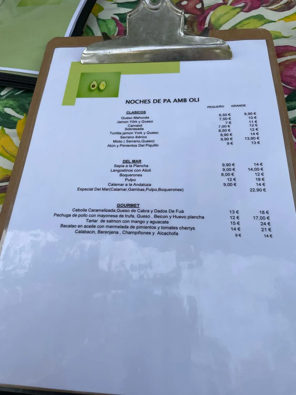 Menu 2