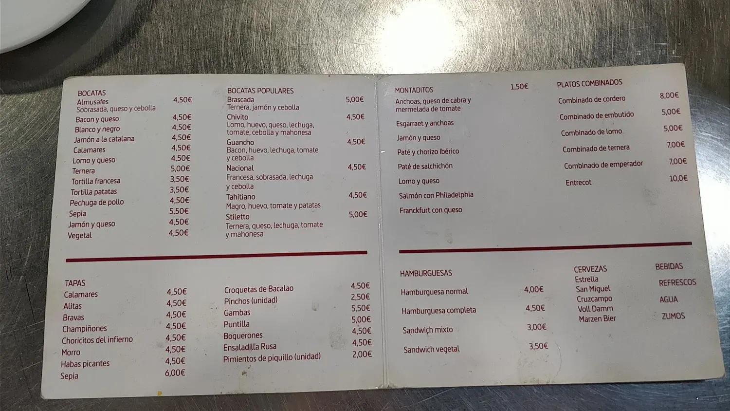 Menu 1