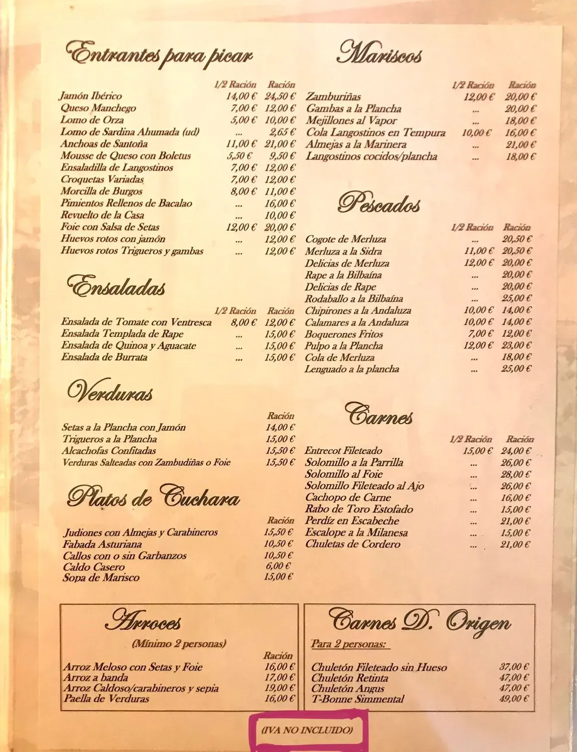 Menu 2